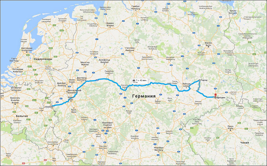 Карта германии река эльба