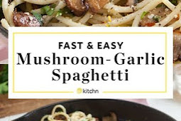 Mushroom and Garlic Spaghetti Dinner