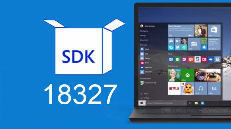 Download latest version of Windows 10 SDK Insider Preview Build 18327