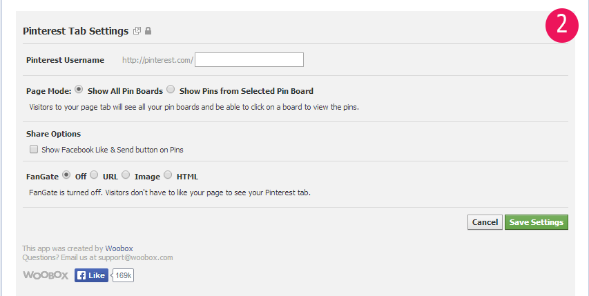Adding apps to Facebook fanpage