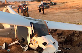 Cae avioneta sobre Calica: Tres lesionados sin gravedad, informa Capella