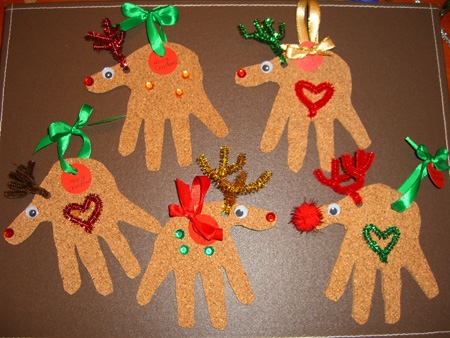 ... : Christmas Crafts for Kids- Reindeer Christmas Cards and Ornaments