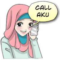 Gambar Sticker Update Status Keren Remaja Hijab PNG.