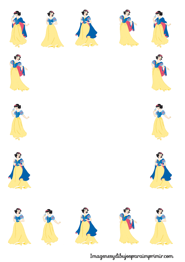 folios de princesas disney de imagenes y dibujos para imprimir 