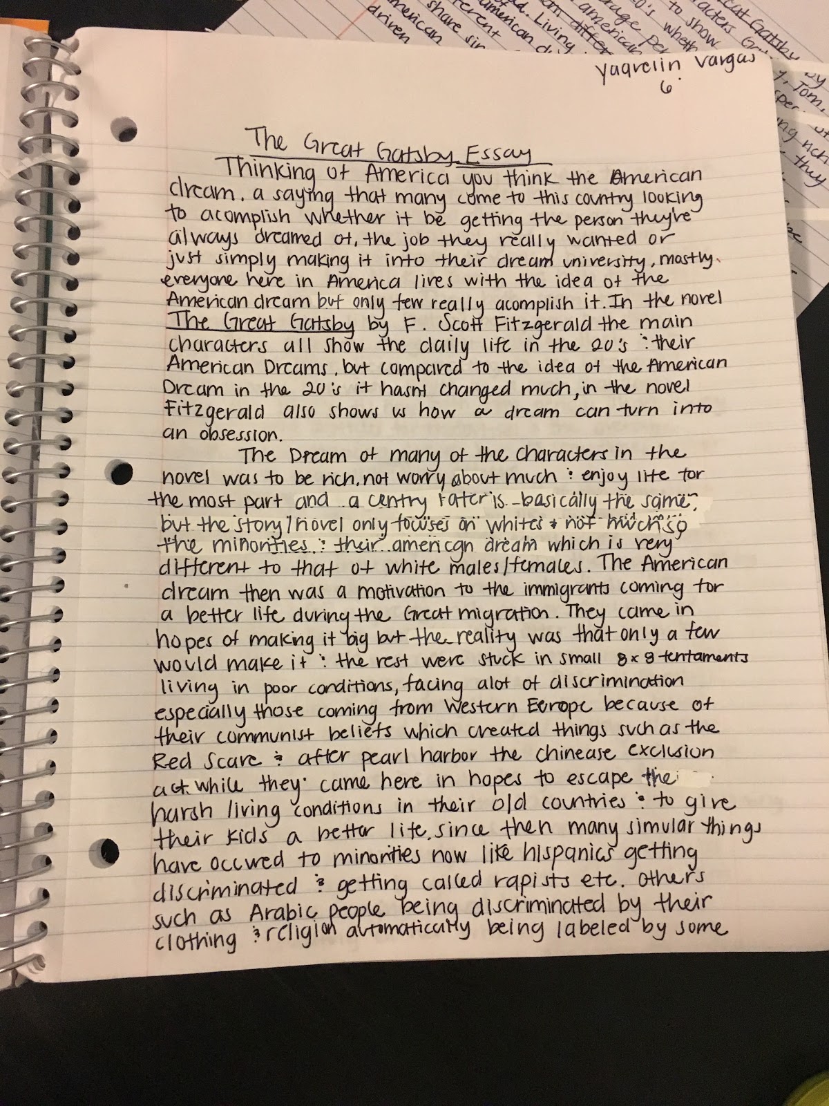 the great gatsby high school essay