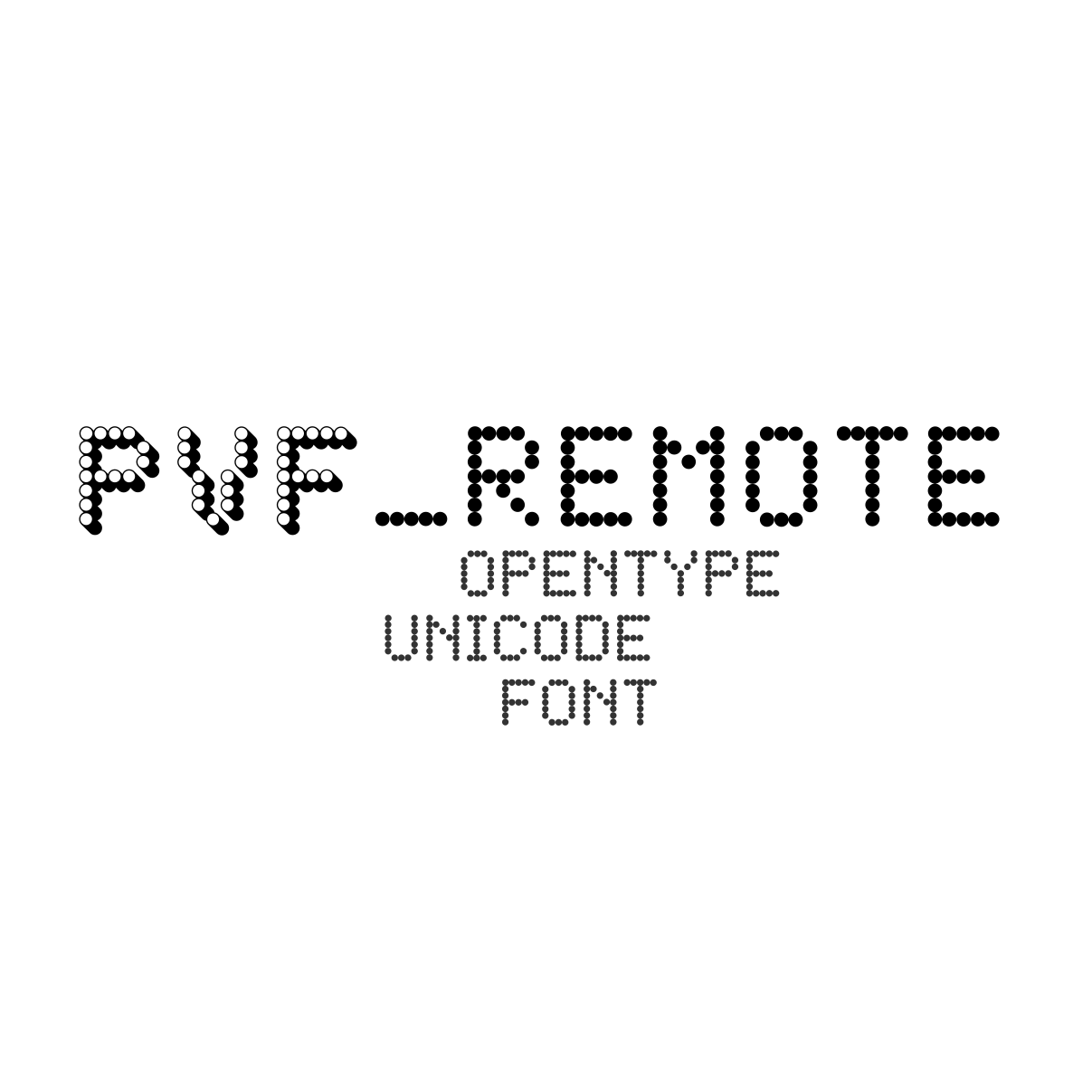 Download Pvf Remote Free Display Dotted Otf Typeface Yellowimages Mockups
