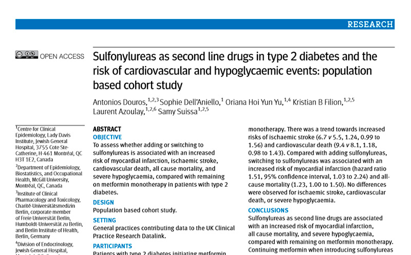 El tratamiento con sulfonilurea de la diabetes mellitus tipo 2 se centra en la glimepirida