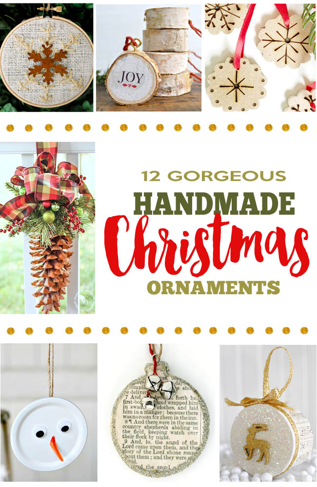 12 Handmade Christmas Ornaments Remodelando la Casa