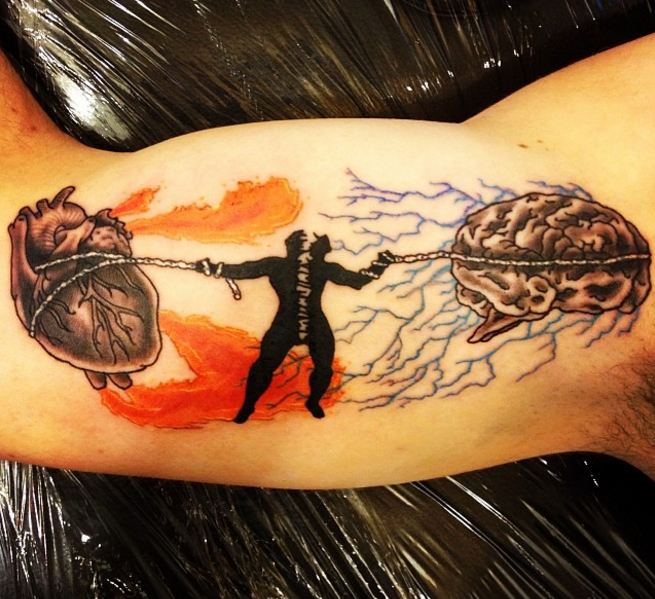 120+ Cool Inner Bicep Tattoos For Guys (2019) - Words, Quotes, Designs