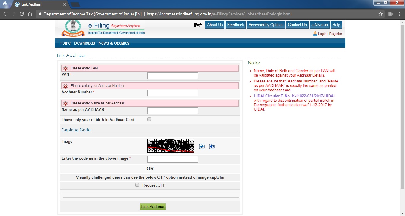 Common People Helping Hand Aadhar Card Link With PAN Card in Simple Steps