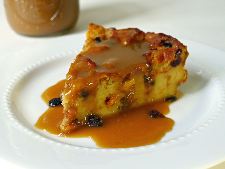 Cooking Weekends Citrusy Bread Pudding with Bourbon Sauce