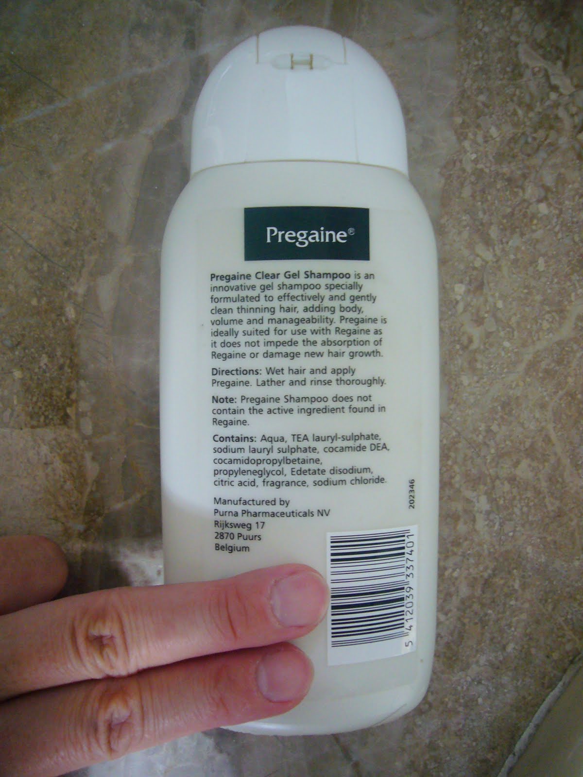 Sleepy Beauty Pregaine Clear Gel Shampoo