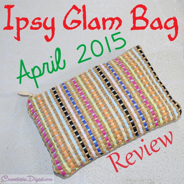  Check out the contents of my April 2015 Ipsy Glam Bag. Featuring a Too Faced Melted lipstick!