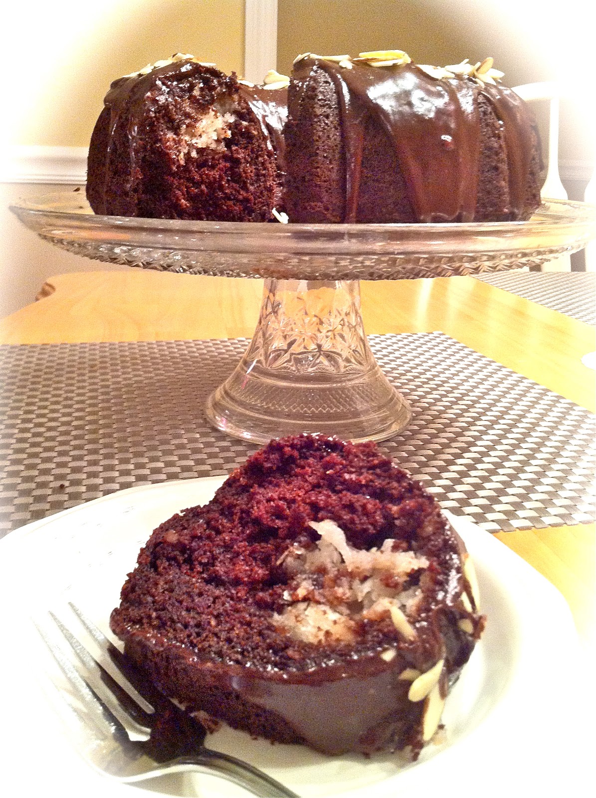 everyday donna Chocolate Macaroon Bundt Cake A Superbowl Must