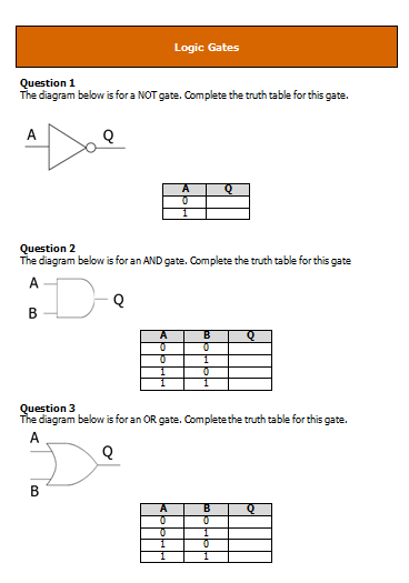 MrMJSmith.co.uk: #9p3 Computer Science - Lesson 21 - Logic Gates