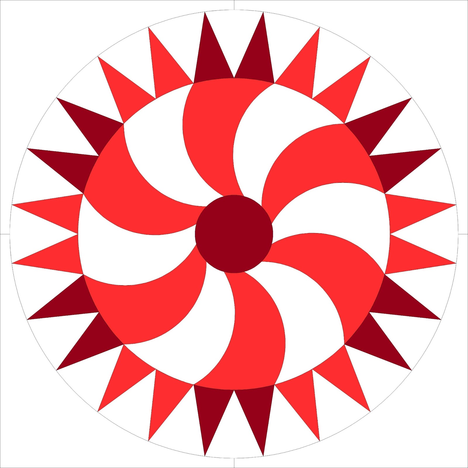 Moore About Nancy Rising Sun quilt block