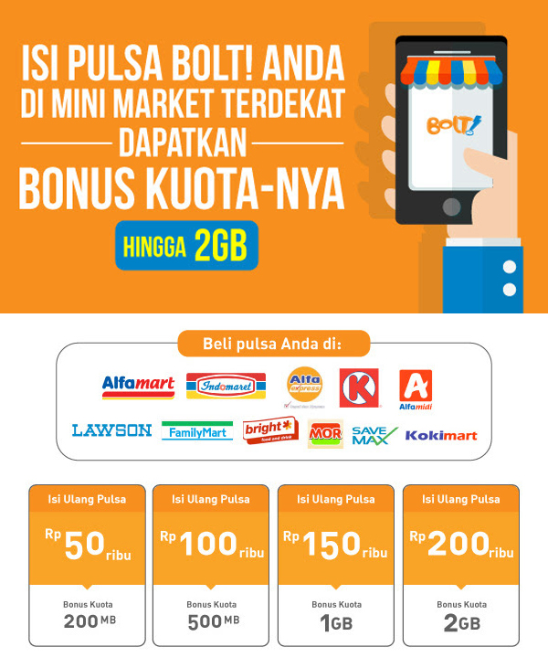 Isi Ulang Pulsa Bolt Bisa Untuk Membeli Paket Internet Unlimited Mau Technolagi