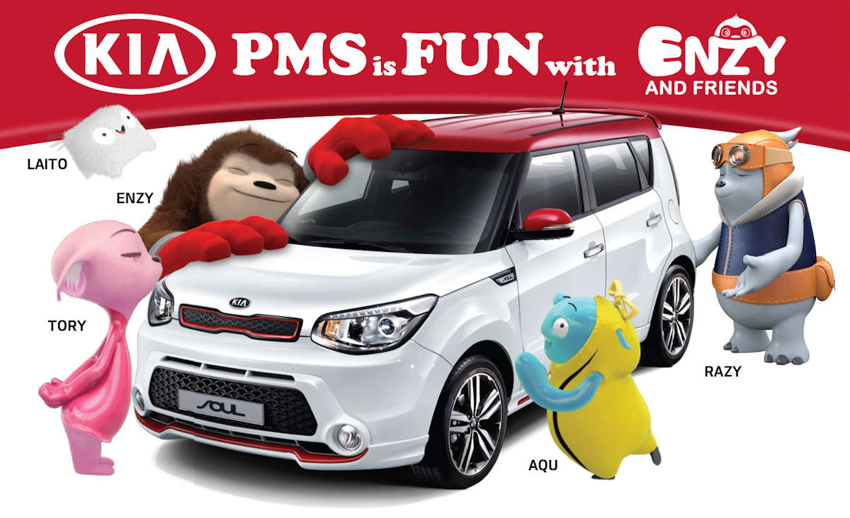 Meet Enzy & Friends, Kia Philippines's Way to Remind You About PMS
