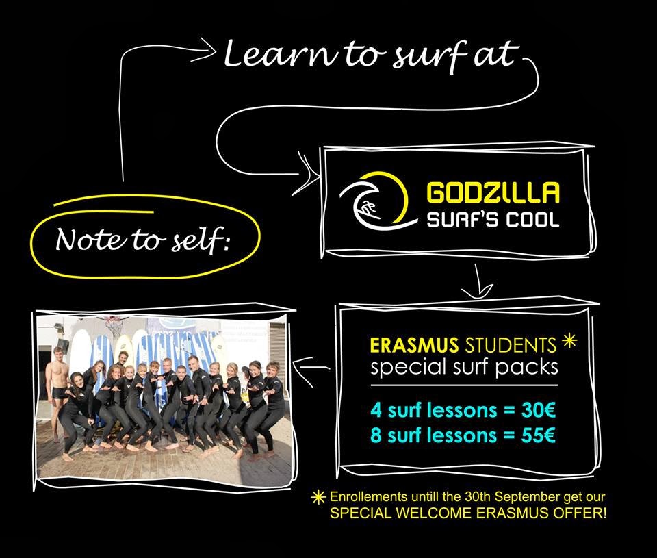Godzilla Surf's Cool Escola de Surf Matosinhos Surf school Hi