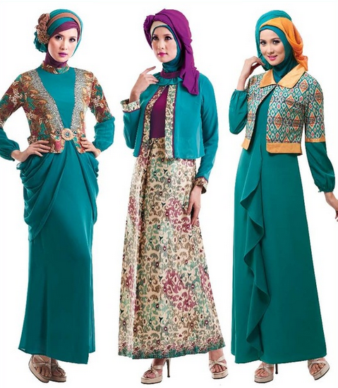 Contoh gambar Baju  Gamis  Muslimah yg  lagi trend  Elneddy 