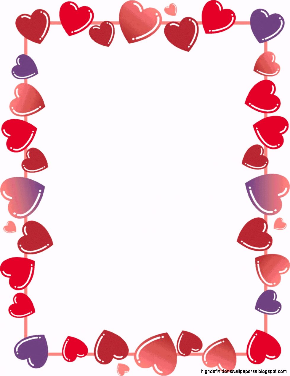 Valentines Day Heart Border