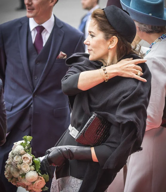 Crown Prince Frederik and Crown Princess Mary, Prince Joachim and Princess Marie and Princess Benedikte
