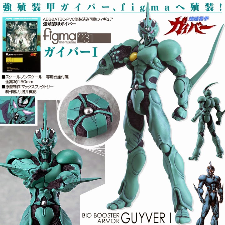 Figma Bio Booster Armor Guyver Guyver IIF nonscale painted movable figure Details about   NEW! 