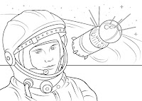 דפי צביעה אסטרונאוטים