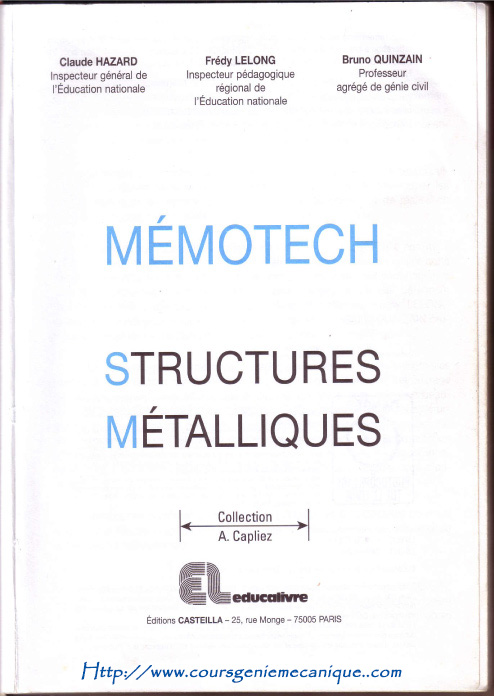 memotech structure metallique 2015 pdf