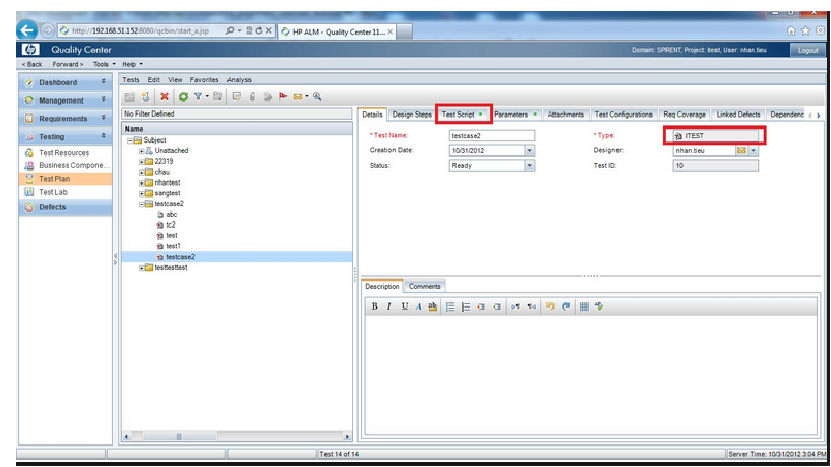 Hpe Application Lifecycle Management 12.55 HP Application Lifecycle Management 11.00 ~ Technical Automation Solutions