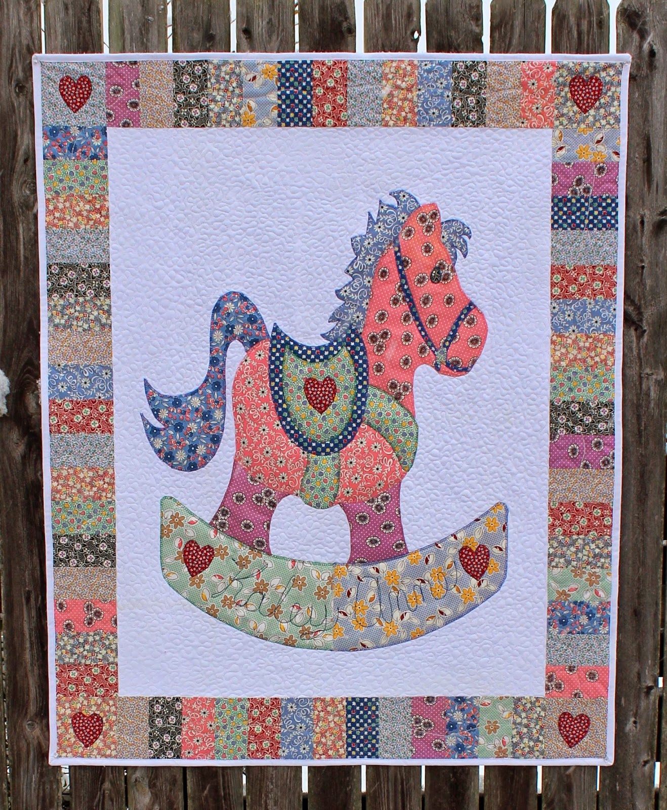 Katie's Quilts and Crafts Rocking Horse Baby Quilt