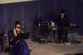 Ryuji Iuchi and Hiroko Suzuki on stage