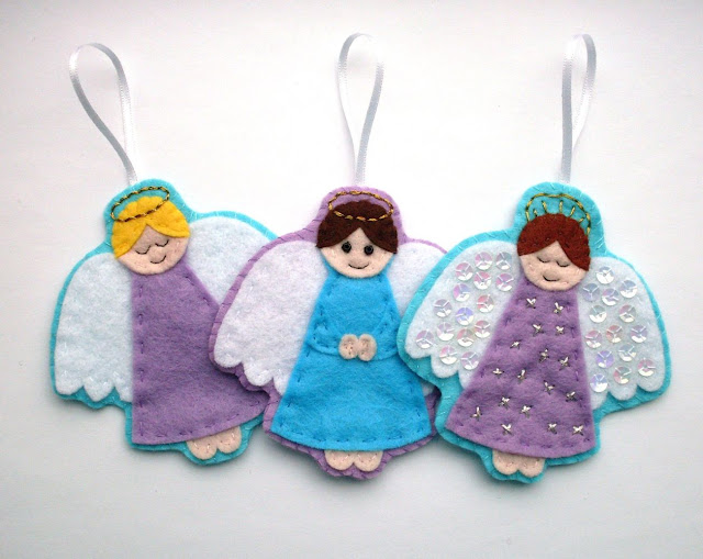 Felt Angel Christmas Ornament Tutorial Felt Angel Christmas Ornament Tutorial