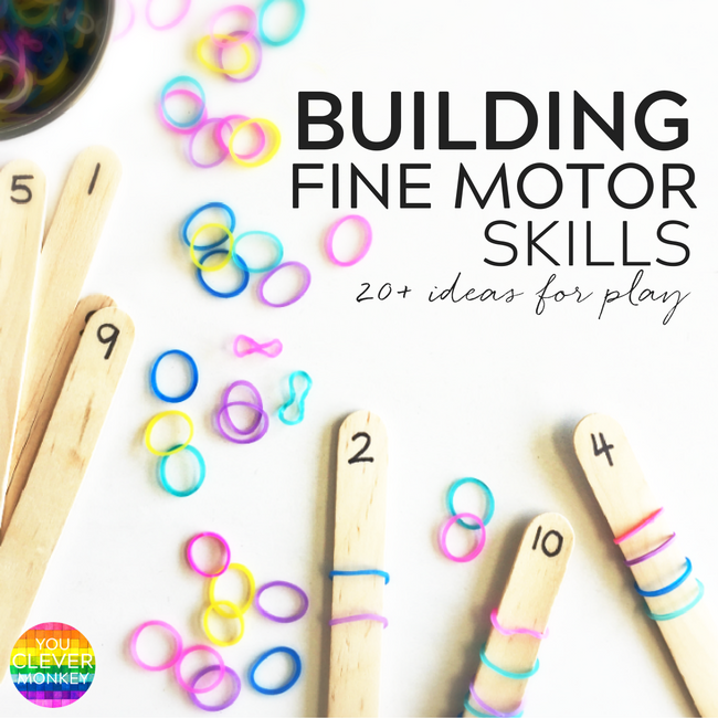 20+ Simple Hands-On Activities That Help Build Fine Motor Skills - with fine motor skills going missing at preschool, try some of these hands-on invitations to help strengthen fine motor skills | you clever monkey