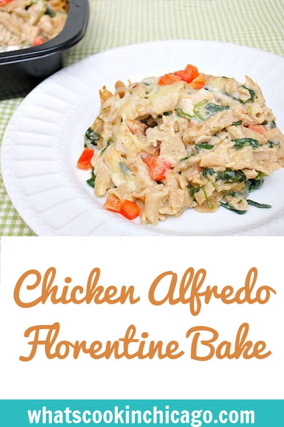 Chicken Alfredo Florentine Bake What's Cookin' Chicago