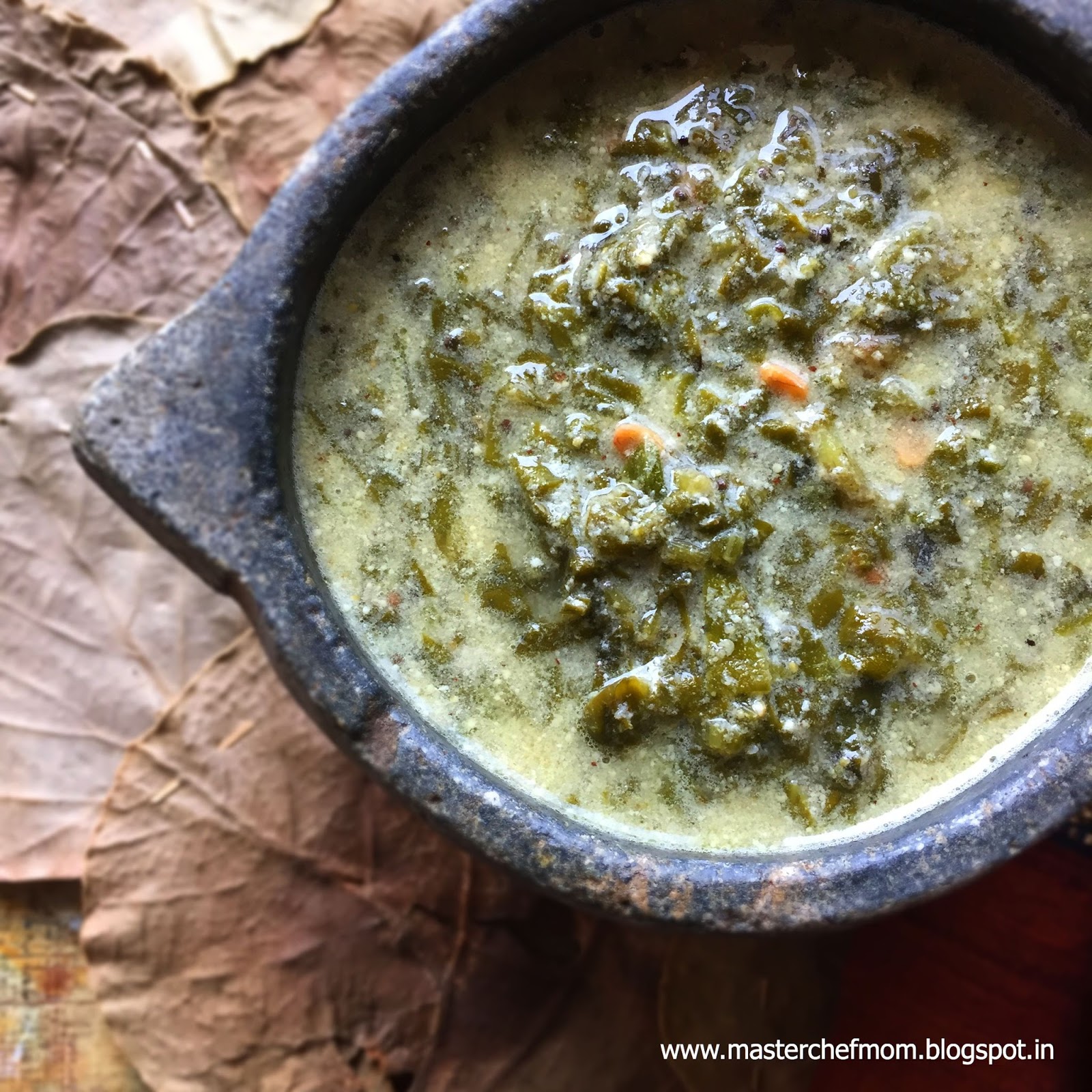 MASTERCHEFMOM Keerai Mor Kootu Thanjavur Style Keerai Mor Kootu