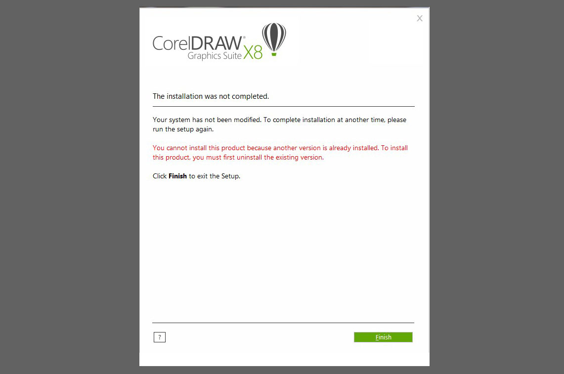 Cara mengatasi error "You cannot install this product because enother