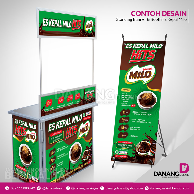 Contoh Desain Spanduk Banner Es Kepal Milo Contoh Desain