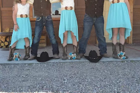 Western Wedding - boots, bouquets, and hats