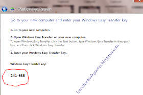 windows easy transfer