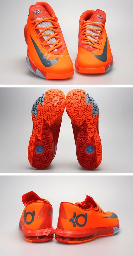 THE SNEAKER ADDICT: Nike KD VI Total Orange/Armory Slate 6 Sneaker ...