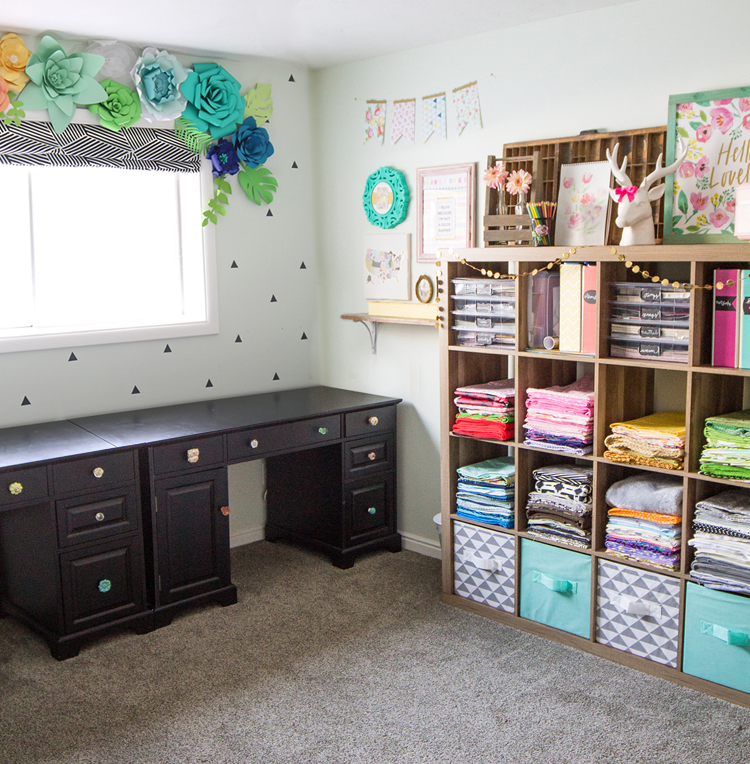 The Craft Patch Colorful Craft Room Tour