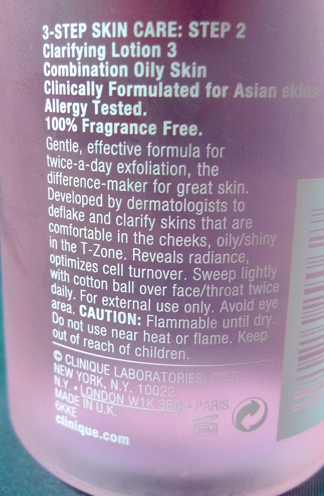 Review Clinique Clarifying Lotion 3