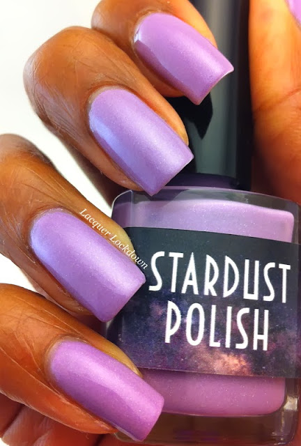 Lacquer Lockdown - Stardust Polish, Stardust Polish Lavendar Dream, lavender polish, spring nail polish, cute nail polish, indie nail polish, purple nail polish, holographic lavender nail polish, holographic, blue shimmer nail polish, indie nail polish