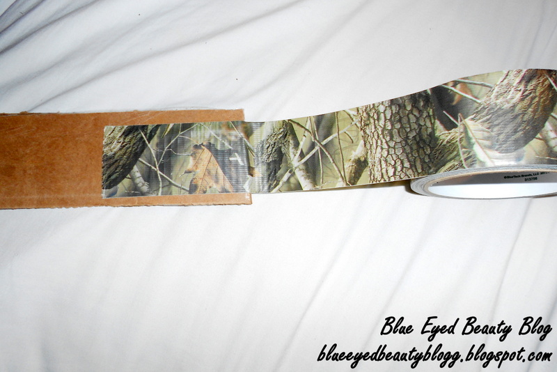 Blue Eyed Beauty Blog DIY Duct Tape on Cardboard
