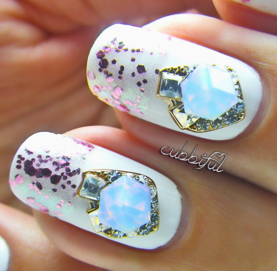 cubbiful Nail Art Week Jewelry with Essence Glitz and Glam