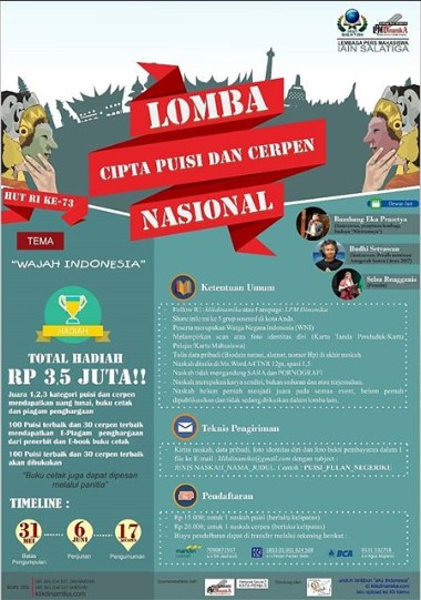 Lomba CIpta Puisi Dan Cerpen Nasional Umum 2018 Iain Salatiga Lomba CIpta Puisi Dan Cerpen Nasional Umum 2018 Iain Salatiga