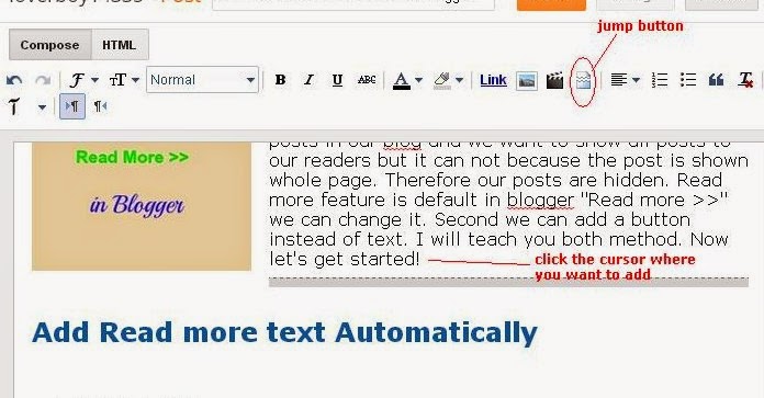 How to add Read more button in blogger | Tech Blog