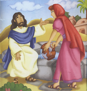 Resultado de imagem para Jesus e a mulher samaritana