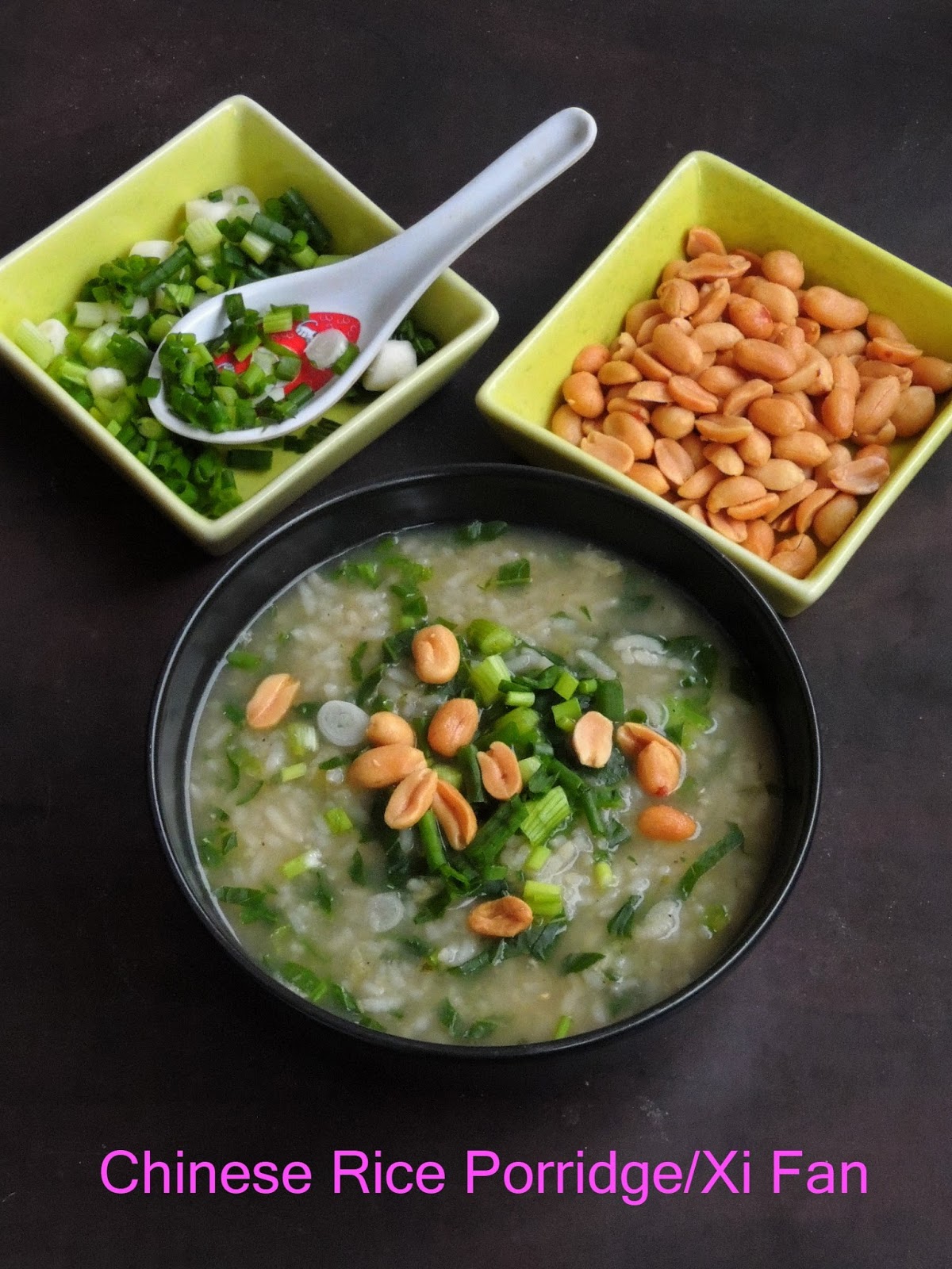 Priya's Versatile Recipes: Chinese Vegetarian Rice Congee/Brown Rice ...
